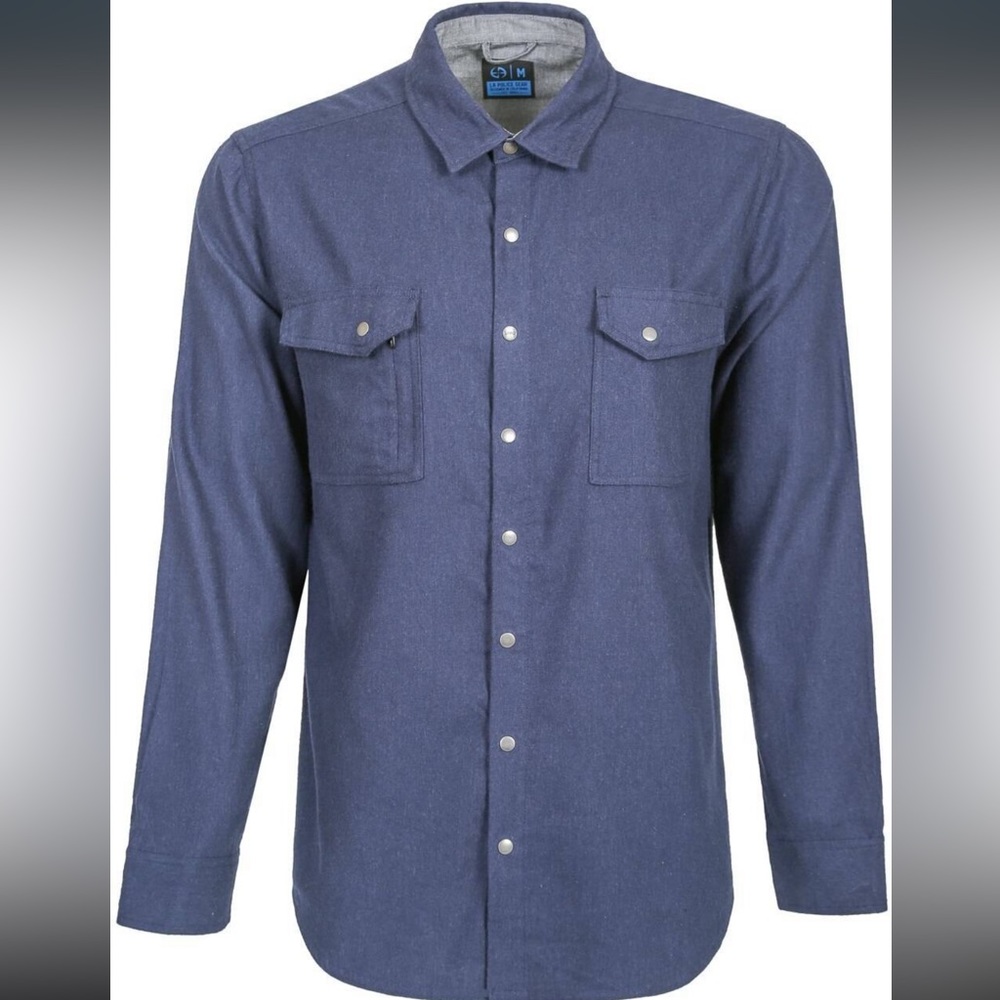 LA Police Gear Atlas Long Sleeve Flannel Snap Button Tactical CCW Shirt Men XXL